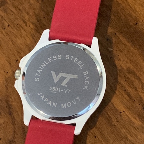 Silicone Maroon Band Virginia Tech Watch - Picture 3 of 3